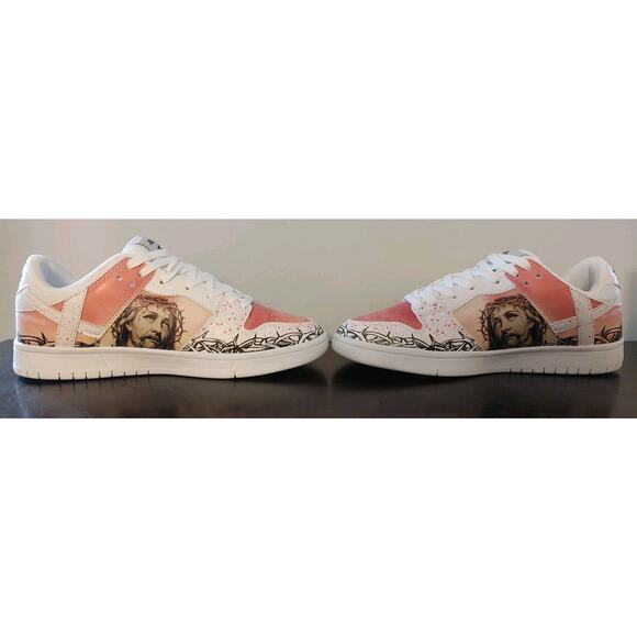 Men's Kito Wares Passion Of Christ Resurrection Day Dunk Low Style Size 8 NIB - Picture 3 of 8